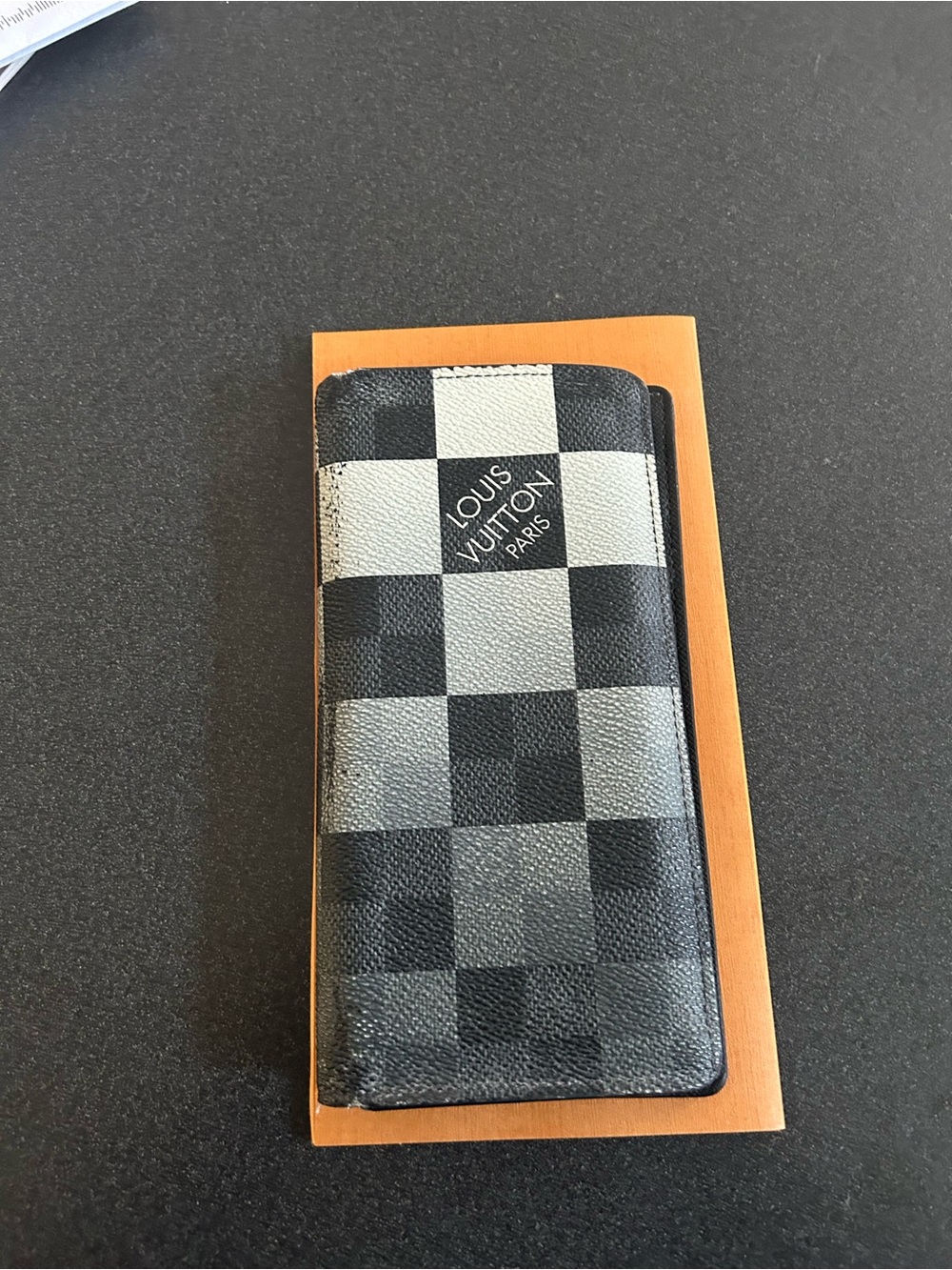 Louis Vuitton Damier Graphite Brazzaville Long Wallet - Black & Gray